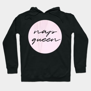 Nap Queen in pink marble Hoodie